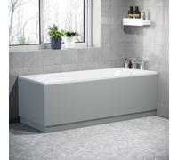 Nes Home Water Proof Bath Panels 1800 Front and 800 End Panel Matt Grey