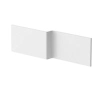 Nes Home White 1700mm Water Proof L Shaped Square Offset Front Bath Panel