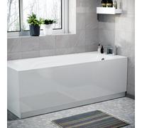 Nes Home White 1800mm Water Proof Durable Pvc Front Bath Panel 15mm Thick
