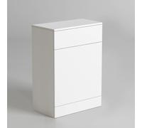 Nes Home White Bathroom Back To Wall WC Unit W500mm x D300mm