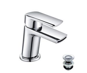 Nes Home Wilpa Bathroom Waterfall Basin Mixer Tap & Waste Chrome
