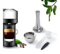 NES presso Vertuo Pods Upgrade Version Only for Vertuo Next Coffee Brewer Must Use with 230 ML Coffee Pod, BENFUCHEN Stainless Steel Capsule Reusable Pod for Vertuo Next, 1 Capsule 1 Tamper