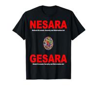 NESARA GESARA, in red lettering. T-Shirt
