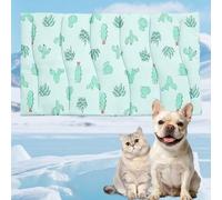 NESAYVER Dog Cooling Mat, 36 * 23in Upgraded Extra Large Cooling Pet Pad for Dogs Cats, Summer Dog Blanket Kennel with Non- Slip Bottom, Washable Mats for Bed Sofa Crate Playpen Outdoor Indoor