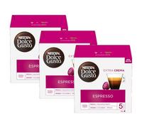 Nectra Nescafé Dolce Gusto Espresso, 16 Capsules (48 Servings, Pack Of 3, Total 48 Capsules)
