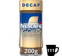 NESCAF? Gold Blend Decaf Premium Instant Coffee, Rich Aroma and Smooth Taste Gold Blend Decaf Coffee, 200g (Pack of 1)