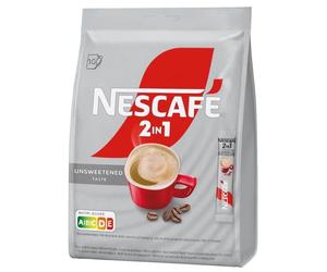 NESCAFE 2 in 1 Unsweetened Taste Instant Coffee Sachet - 10 Stick x 8g each