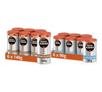 Nescafe Azera Americano Instant Coffee 140g (Pack of 6) & Nescafe Azera Americano Decaff Instant Coffee 90g