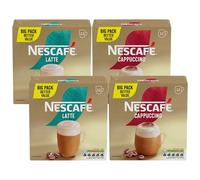 Nescafe Cappuccino 24 x 15.5 g and Latte 24 x 18 g Instant Coffee Sachets Variety Pack