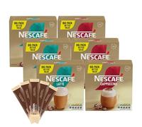 Nescafe Cappuccino 36 x 15.5 g, Latte 36 x 18 g and Gold Blend 50 x 1.8 g Instant Coffee Sachets Variety Pack