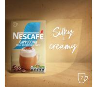NESCAFÉ Cappuccino Decaf Instant Coffee 7 Sachets 100percent Responsib