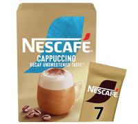 NESCAFÉ Cappuccino Decaf Instant Coffee 7 Sachets, 100percent Responsibly Sourced Coffee Pack of 1