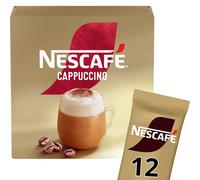 NESCAFÉ Cappuccino Instant Gold Coffee 12 x 15.5g Sachets, 100% Responsibly Sourced Coffee (Pack of 1)