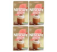 NESCAFÉ Cappuccino Unsweetened Instant Coffee Sachets x7 (Pack of 4, Total 28 Sachets)