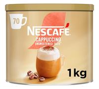 NESCAFÉ Cappuccino Unsweetened Taste Instant Coffee 1kg Tin, Packaging may vary