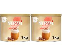 NESCAFÉ Cappuccino Unsweetened Taste Instant Coffee 1kg Tin, Packaging may vary (Pack of 2)