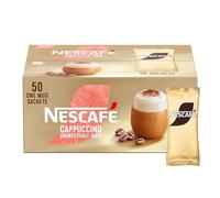 NESCAFÉ Cappuccino Unsweetened Taste Instant Coffee Sachets - 50 x 14.2g