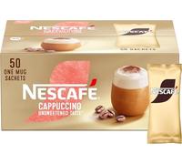 Nescafe Cappuccino Unsweetened Taste Single Serve Sachets - 50 x 14.2g