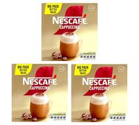 NESCAFÉ Cappuccino x12 Instant Coffee Sachets (Pack of 3, Total 36 Sachets)