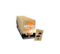 Nescafe Caramel Latte Instant Coffee 8 x 17g Sachets, 100% Responsibly Sourced Coffee (Pack of 6)