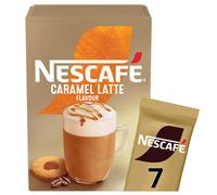 Nescafé Caramel Latte Instant Coffee Sachets 7 Pack | Pack of 1