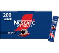 Nescafe Coffee Single Serve Portion Sachets (200 Sticks x 1.8g, Original Decaf)