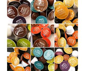 Nescafe Dolce Gusto 30,50 & 100 Pods/Capsules Pick N Mix( Choice of 27+ Flavours ) Inc Espresso, Chocolate, Tea
