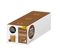 NESCAFÉ Dolce Gusto Cafe Au Lait Coffee Pods - total of 90 Capsules- Medium Roasted Coffee with Milk - Intensity 7 (3 Packs)
