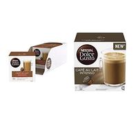 Nescafe Dolce Gusto Café Au Lait Decaffeinated Coffee Pods & NESCAFÉ Dolce Gusto Café Au Lait Intenso Coffee Pods, 16 Capsules