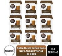 Nescafe Dolce Gusto Cafe Au Lait Intenso Coffee Pods - 144 Servings