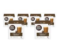 NESCAFE Dolce Gusto Cafe Au Lait Intenso Coffee Pods, 16 Capsules (48 Servings, Pack of 6, Total 48 Capsules)