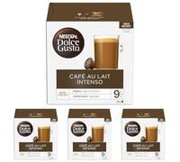 NESCAFÉ Dolce Gusto Cafe au Lait Intenso Coffee Pods, 16 count (Pack of 4)