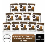 Nescafe Dolce Gusto Cafe Au Lait Intenso Coffee Pods - 192 Servings