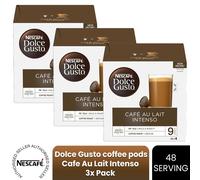 Nescafe Dolce Gusto Cafe Au Lait Intenso Coffee Pods - 48 Servings