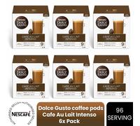 Nescafe Dolce Gusto Cafe Au Lait Intenso Coffee Pods - 96 Servings