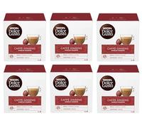 NESCAFÉ DOLCE GUSTO Caffe Korean Ginseng Coffee Pods x16 (PACK of 6, Total 96 Pods) - Medium Roast Robusta with Sweet Caramel Notes