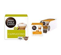Nescafe Dolce Gusto Cappuccino Coffee Pods, 30 Count (Pack of 3) & Nescafe Dolce Gusto Latte Macchiato Coffee Pods (Pack of 3, Total 90 Capsules)