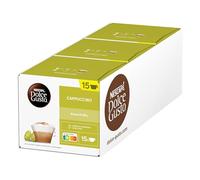 Nescafé Dolce Gusto Cappuccino Coffee Pods 30 Pods | Multipack of 3 | Round and silky coffee; robusta blend; responsibly sourced; creamy milk coffee for café-style drinks at home