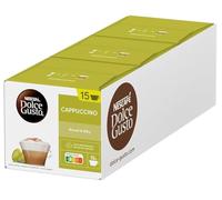 NESCAFE Dolce Gusto Cappuccino Coffee Pods - total of 45 Cappuccino Coffee Capsules - Italian Classic Coffee (3 Packs)