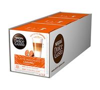 Nescafé Dolce Gusto Caramel Latte Macchiato, Pack of 3, 3 x 16 Capsules 24 Servings