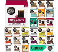NESCAFÉ Dolce Gusto Coffee & Hot Chocolate Pods, Pick Any 5 from 40+ Blends | Including Espresso Intenso, Caramel, Americano, Flat White, Cafe Au Lait, Cappuccino, Lungo, Latte Macchiato, Decaf and More.