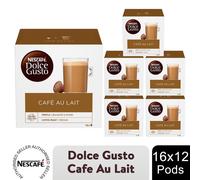 Nescafe Dolce Gusto Coffee Pods 12x Boxes / 192 Caps Cafe Au Lait