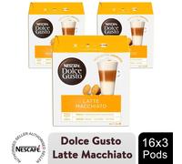 Nescafe Dolce Gusto Coffee Pods 3x Boxes /24 Caps Latte Macchiato