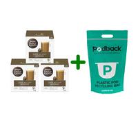 Nescafe Dolce Gusto Coffee Pods Cases of 3 boxes with Podback Recycling Bag