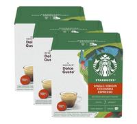 Nescafe Dolce Gusto Coffee Pods Colombia Espresso 3 Boxes (36 drinks)