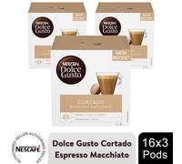 Nescafe Dolce Gusto Coffee Pods Cortado Espresso Macchiato 3 Boxes (48 drinks)