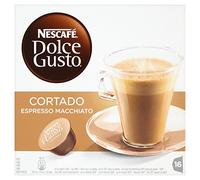 NESCAFÉ DOLCE GUSTO Cortado Espresso Macchiato Coffee Pods, 16 Capsules (Pack of 3 - Total 48 Capsules, 48 Servings)