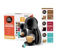 De'Longhi Nescafé Dolce Gusto Piccolo XS - Coffee Capsule Machine, Compact Design, Hot&Cold Drinks, Automatic Shut-Off, with 3x12 Capsule Boxes + Podback Recycling Bag, Black Grey (EDG210.BGY bundle)