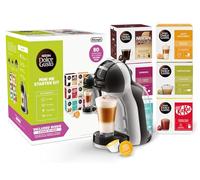 NESCAFÉ Dolce Gusto EDG155.BG Mini-Me Automatic Coffee Machine Black & Arctic Grey by De’Longhi - Starter Kit