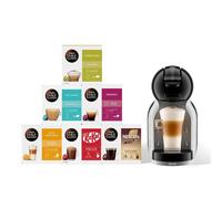 NESCAFÉ Dolce Gusto EDG155.BG Mini-Me Automatic Coffee Machine Black & Arctic Grey by De'Longhi - Starter Kit